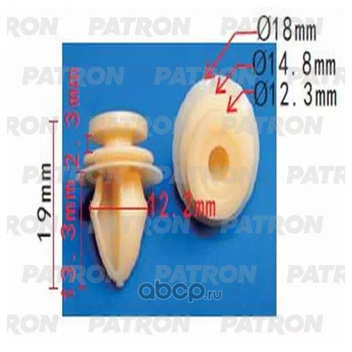 КЛИПСА ПЛАСТМАССОВАЯ CITROEN,PEUGEOT,RENAULT ПРИМЕНЯЕМОСТЬ: ВНУТРЕННЯЯ ОТДЕЛКА, ДВЕРИ P37-1267
