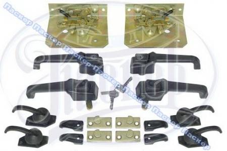 РУЧКИ ДВЕРЕЙ УАЗ-469 НАРУЖНЫЕ ПОЛУЛЮКС С КЛЮЧОМ 4 ШТ 469-6105150