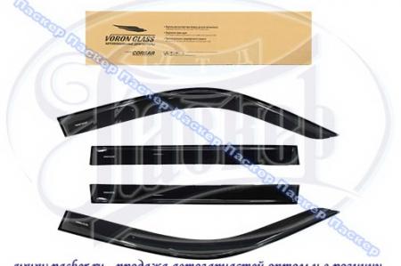 ДЕФЛЕКТОР БОКОВЫХ ОКОН TOYOTA LAND CRUISER 100 LEXUS LX470 1998-2007 НАКЛАДНОЙ 4ШТ DEF00412