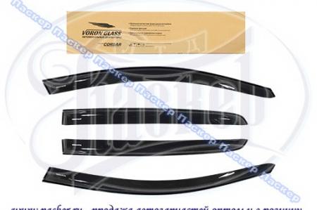 ДЕФЛЕКТОР БОКОВЫХ ОКОН VW GOLF 2012 НАКЛАДНОЙ 4ШТ DEF00543