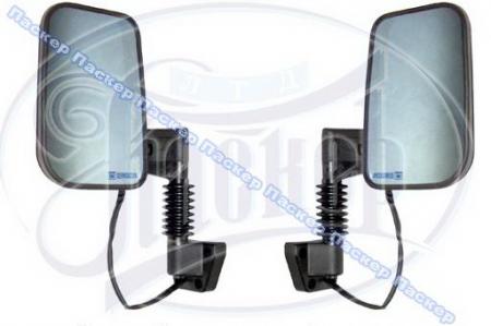 ЗЕРКАЛО БОКОВОЕ УАЗ ЛЕВОЕ+ПРАВОЕ ЧЕРНЫЕ АНТИБЛИК ТЕМНО-СИНИЙ, ОБОГРЕВ ERGON УАЗ ЗПсО