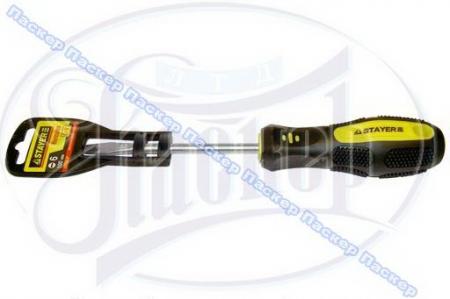ОТВЕРТКА ШЛИЦЕВАЯ 6100 ПРОТИВОСКОЛЬЗЯЩАЯ РУКОЯТКА STAYER ULTIMA 25051-06-10