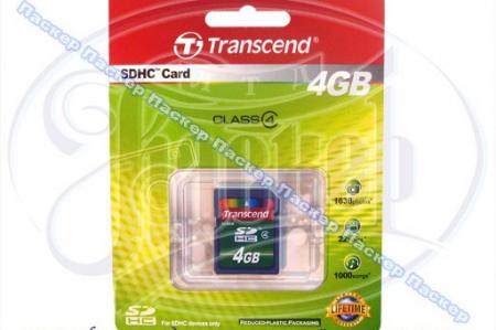   SDHC CARD  4 TRANSCEND CLASS  4 
