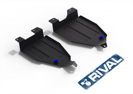 ЗАЩИТА ТОПЛИВНОГО БАКА + КРЕПЕЖ, RIVAL, СТАЛЬ, NISSAN MURANO 2016-,V - 3.5/NISSAN MURANO 2009-2016,V - 3.5