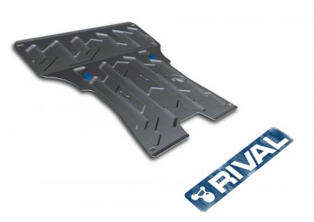 ЗАЩИТА КАРТЕРА + КПП + КРЕПЕЖ, RIVAL, АЛЮМИНИЙ, AUDI A4 2008-2012, V - ВСЕ/AUDI A4 2012-2015, V - ВСЕ/AUDI A5 2007-2011, V - ВСЕ/AUDI A5 2011-2016, V - ВСЕ