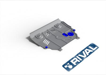 ЗАЩИТА КАРТЕРА + КПП + КОМПЛЕКТ КРЕПЕЖА, RIVAL, АЛЮМИНИЙ, LEXUS NX 300H 2014-2017, V - 2.5 HYBRID