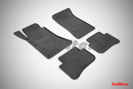 КОВРИКИ САЛОНА РЕЗИНОВЫЕ MERCEDES-BENZ C-СLASS W204 4MATIC (2006-) СЕТКА 00907