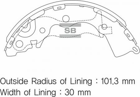 КОЛОДКИ ТОРМОЗНЫЕ ЗАДНИЕ SA-153