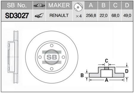    (40206-95F0B, 40206-95F0A) SD3027