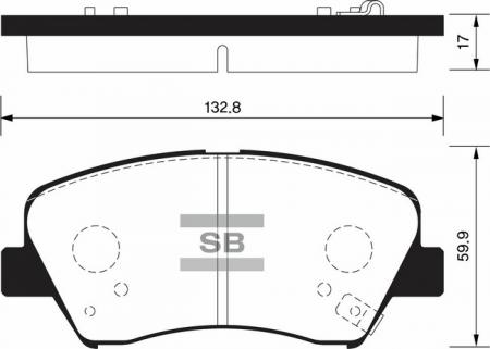 КОЛОДКИ ТОРМОЗНЫЕ HY I30/ELANTRA 11-/CEED 12- ПЕРЕДНИЕ SP1400