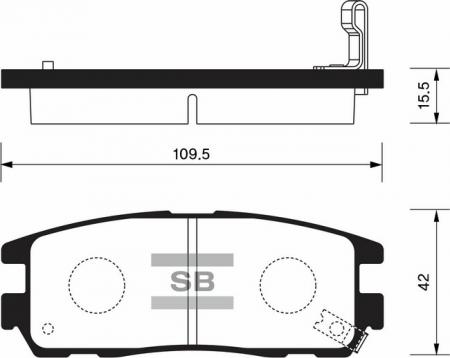 КОЛОДКИ ТОРМОЗНЫЕ ЗАДНИЕ SP2089