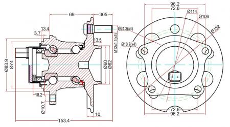  RAV4 ACA2# 99- 2WD   ST-42450-42030 ST-42450-42030