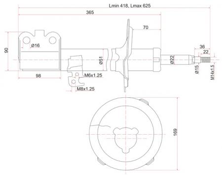   TOYOTA OPA/VISTA/ARDEO 98-05 RH ST-48510-39755 ST4851039755