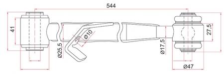      TOYOTA RAV4 00-05 / CHERY TIGGO 06- LH ST-48730-42020 ST4873042020