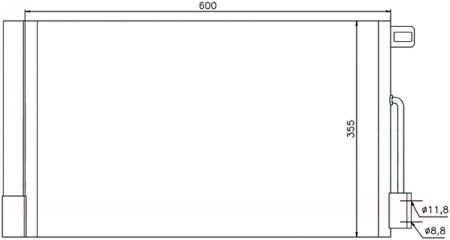 РАДИАТОР КОНДИЦИОНЕРА FIAT GRANDE PUNTO 05-08 / OPEL CORSA D 1.0/1.2/1.4/1.6 07- STOP06394A0