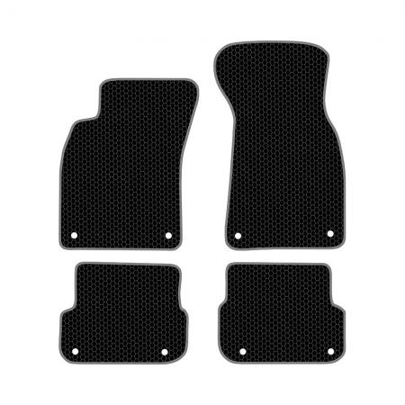 КОВРИКИ САЛОНА AUDI A6 II (C6) (2004-2011) EVA, КОМПЛЕКТ, ЧЕРНЫЕ KSA10105BK