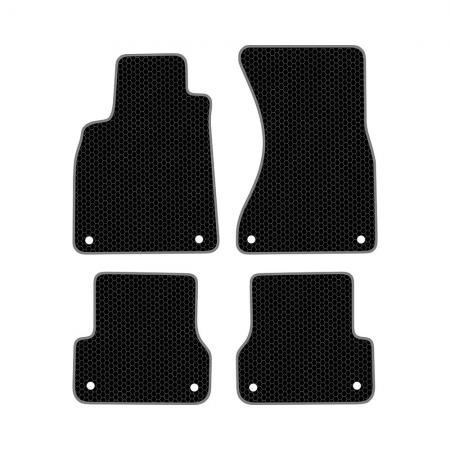 КОВРИКИ САЛОНА AUDI A6 III (C7) (2011-Н.В.) EVA, КОМПЛЕКТ, ЧЕРНЫЕ KSA11911BK
