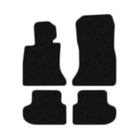 КОВРИКИ САЛОНА BMW 5 СЕРИЯ F10 РЕСТАЙЛИНГ (2013-2017) EVA, КОМПЛЕКТ, ЧЕРНЫЕ KSB22212BK