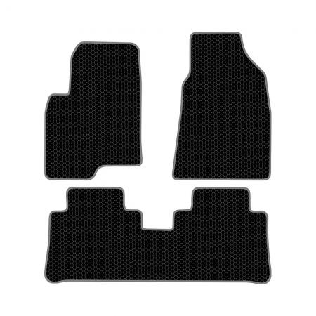 КОВРИКИ САЛОНА CHEVROLET CAPTIVA I РЕСТАЙЛИНГ (2011-2016) EVA, КОМПЛЕКТ, ЧЕРНЫЕ KSC31607BK