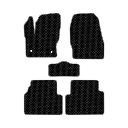 КОВРИКИ САЛОНА FORD KUGA II (2012-Н.В.) EVA, КОМПЛЕКТ, ЧЕРНЫЕ KSF33413BK