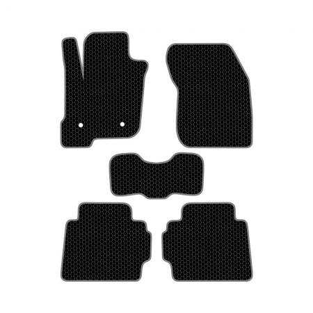 КОВРИКИ САЛОНА FORD MONDEO V (2014-Н.В.) EVA, КОМПЛЕКТ, ЧЕРНЫЕ KSF34614BK