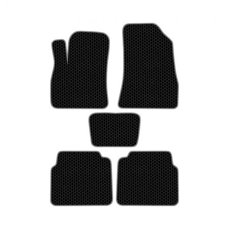КОВРИКИ САЛОНА HY SANTA FE I (2000-2012) EVA, КОМПЛЕКТ, ЧЕРНЫЕ KSH21200BK
