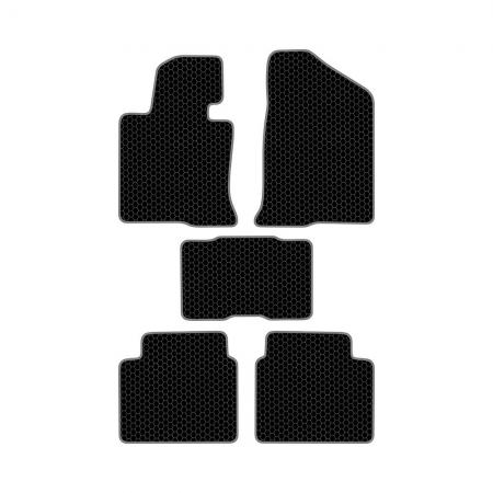 КОВРИКИ САЛОНА HY SONATA VI (YF) (2009-2014) EVA, КОМПЛЕКТ, ЧЕРНЫЕ KSH22409BK
