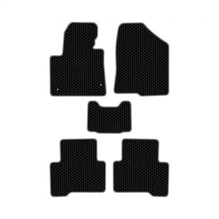 КОВРИКИ САЛОНА HY SANTA FE III (2012-Н.В.) EVA, КОМПЛЕКТ, ЧЕРНЫЕ KSH23612BK