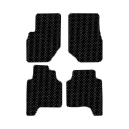 КОВРИКИ САЛОНА HY TERRACAN I (2001-2007) EVA, КОМПЛЕКТ, ЧЕРНЫЕ KSH23801BK