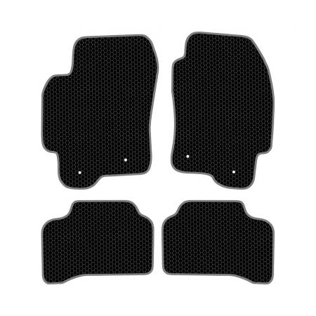 КОВРИКИ САЛОНА JAGUAR X-TYPE - (2001-2009) EVA, КОМПЛЕКТ, ЧЕРНЫЕ KSJ20101BK