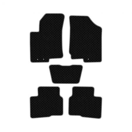 КОВРИКИ САЛОНА KIA CERATO II (2008-2013) EVA, КОМПЛЕКТ, ЧЕРНЫЕ KSK10709BK