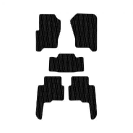 КОВРИКИ САЛОНА LAND ROVER DISCOVERY IV (2009-2016), III (2004-2009) EVA, КОМПЛЕКТ, ЧЕРНЫЕ KSL10104BK