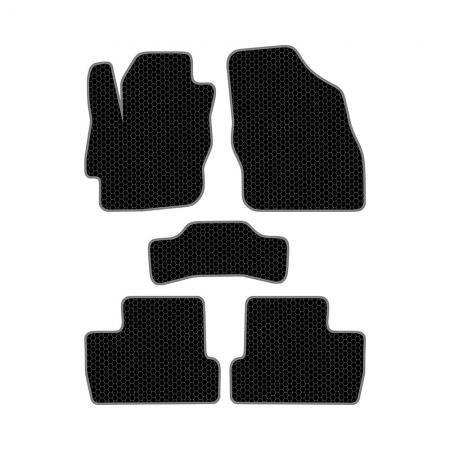 КОВРИКИ САЛОНА MAZDA 3 II (BL) (2009-2013) EVA, КОМПЛЕКТ, ЧЕРНЫЕ KSM21309BK