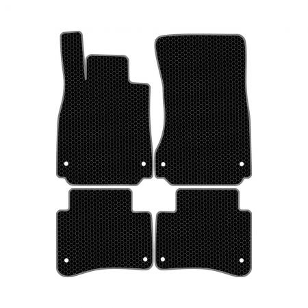 КОВРИКИ САЛОНА MERCEDES-BENZ S-KLASSE W222 (2013-Н.В.) EVA, КОМПЛЕКТ, ЧЕРНЫЕ KSM33714BK