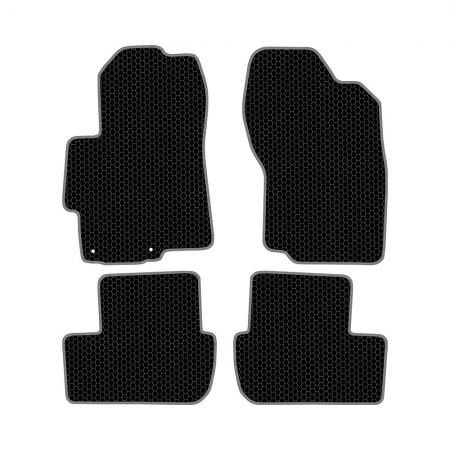 КОВРИКИ САЛОНА MITSUBISHI LANCER X (2007-Н.В.) EVA, КОМПЛЕКТ, ЧЕРНЫЕ KSM40707BK