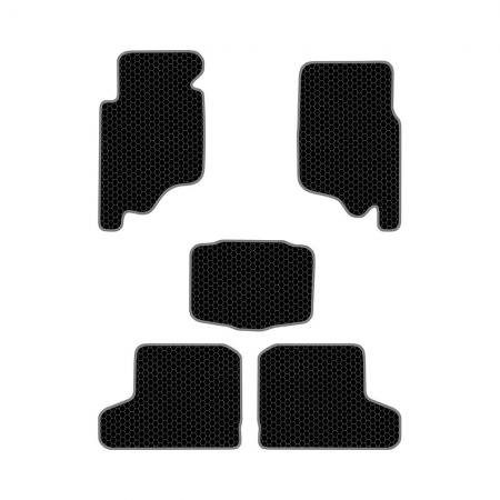 КОВРИКИ САЛОНА MITSUBISHI PAJERO II (1991-2000) EVA, КОМПЛЕКТ, ЧЕРНЫЕ KSM41191BK