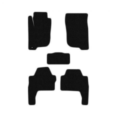 КОВРИКИ САЛОНА MITSUBISHI PAJERO SPORT II (2008-2016) EVA, КОМПЛЕКТ, ЧЕРНЫЕ KSM41508BK