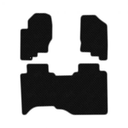 КОВРИКИ САЛОНА NISSAN NAVARA (FRONTIER) II (P40) (2005-Н.В.) EVA, КОМПЛЕКТ, ЧЕРНЫЕ KSN10506BK