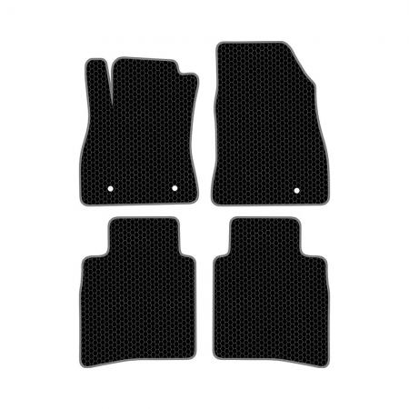 КОВРИКИ САЛОНА NISSAN SENTRA VII (B17) (2012-2017) EVA, КОМПЛЕКТ, ЧЕРНЫЕ KSN15014BK