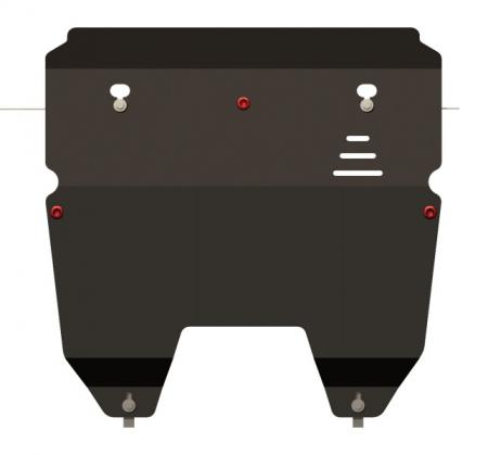 ЗАЩИТА КАРТЕРА И КПП VOLVO XC 90 V8 (2002 - ) ДВИГАТЕЛИ 4, 4, СТАЛЬ 2, 5 ММ 25.1257