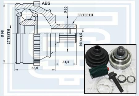  () C ABS 153-634