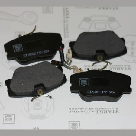 КОЛОДКИ ТОРМОЗНЫЕ ПЕРЕДНИЕ 172-624