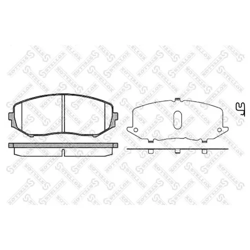 КОЛОДКИ ДИСКОВЫЕ ПРАВЫЙ SUZUKI GRAND VITARA 1.6VVT / 2.0I JLX / 1.9DDIS / 2.0DLXI 06 > 001097-SX