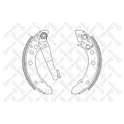 КОЛОДКИ БАРАБАННЫЕ AUDI 80 [86, VW GOLF [91/PASSAT [88 056100-SX