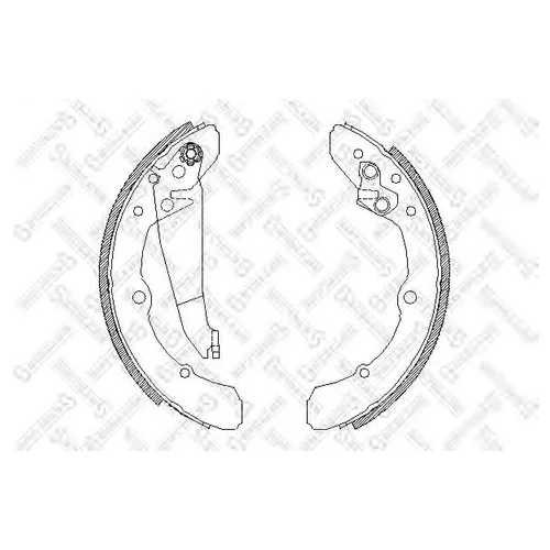 КОЛОДКИ БАРАБАННЫЕ AUDI 100 1.8-2.5TD 82-90, VW CADDY 82-92 059100-SX