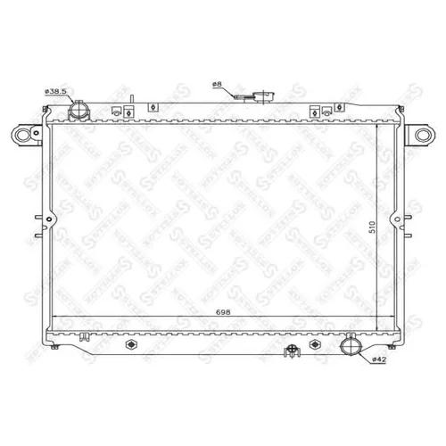 РАДИАТОР СИСТЕМЫ ОХЛАЖДЕНИЯ АКПП TOYOTA LANDCRUISER 4.7I 32V 98-02 1025440SX
