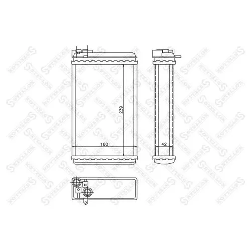 РАДИАТОР ПЕЧКИ OPEL OMEGA 1.8-3.0/2.3D/TD 86-94 10-35046-SX