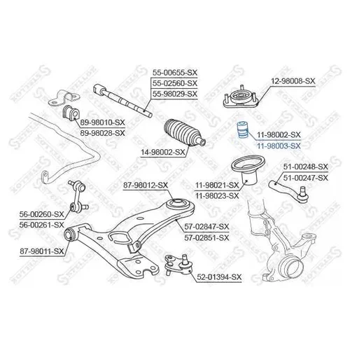    TOYOTA CARINA AT190/AT171 88-96/COROLLA 91-95 11-98003-SX