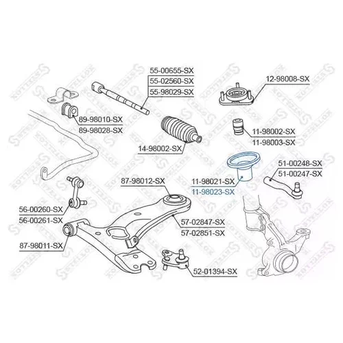    TOYOTA CARINA AT190/CT190 92-96 11-98023-SX