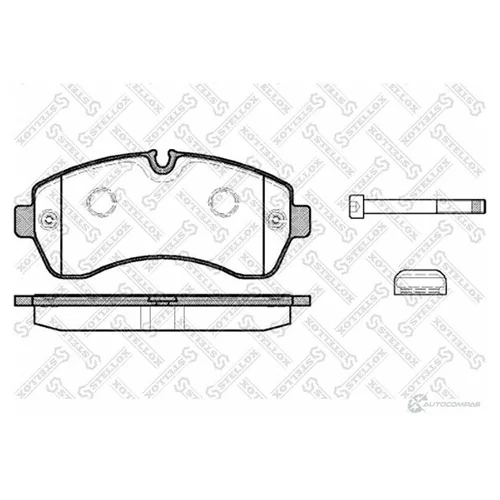 КОЛОДКИ ДИСКОВЫЕ ПРАВЫЙ MB SPRINTER 509CDI-518CDI, VW CRAFTER 50 2.5TDI 06> 1254000